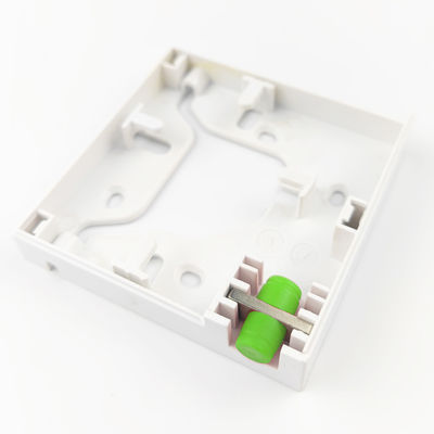 Meilleur panneau de prise en fibre optique en plastique à 1 noyau FC APC pour les performances du réseau FTTH gris
