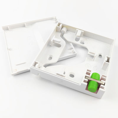 Meilleur panneau de prise en fibre optique en plastique à 1 noyau FC APC pour les performances du réseau FTTH gris