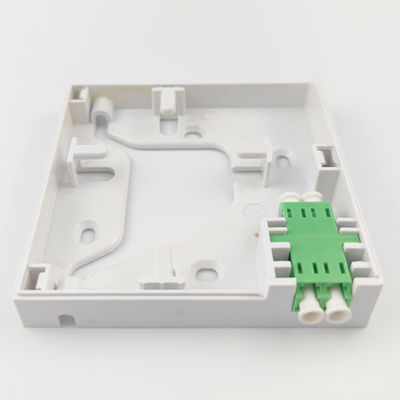 5 Réseau LAN câblé Meilleur pour 1 noyau LC APC Panneau de prise de plaque de face en fibre optique en plastique