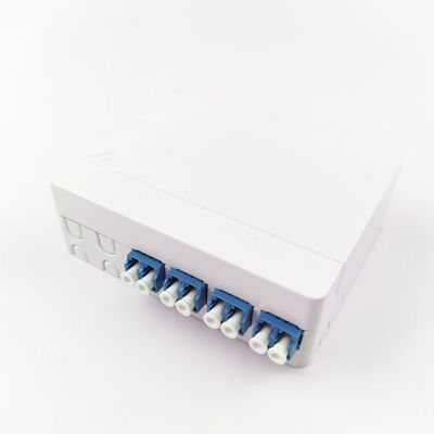 102*81*30mm LC/UPC Plastique en fibre optique Panneau de prise pour réseau FTTH intérieur