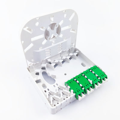Réseau FTTH Compatible Panneau de prise de fibre optique 4 cœurs Matériau PC ABS pour intérieur