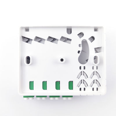 Réseau FTTH Compatible Panneau de prise de fibre optique 4 cœurs Matériau PC ABS pour intérieur