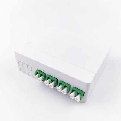 Réseau FTTH Compatible Panneau de prise de fibre optique 4 cœurs Matériau PC ABS pour intérieur