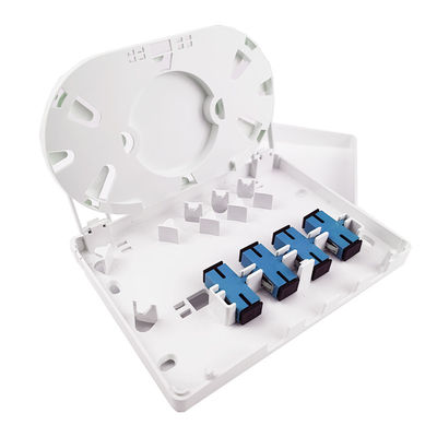 152*110*31mm SC/UPC Panneau de prise de fibre optique en plastique pour réseau FTTH intérieur