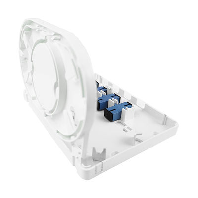 152*110*31mm SC/UPC Panneau de prise de fibre optique en plastique pour réseau FTTH intérieur