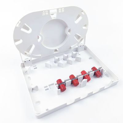 Panneau de prise de fibre optique en plastique FC/UPC utilisé pour le réseau intérieur FTTH 4 cœurs