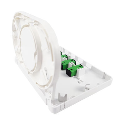 4 cœurs SC APC panneau de prise de fibre optique en plastique pour intérieur dans le réseau FTTH