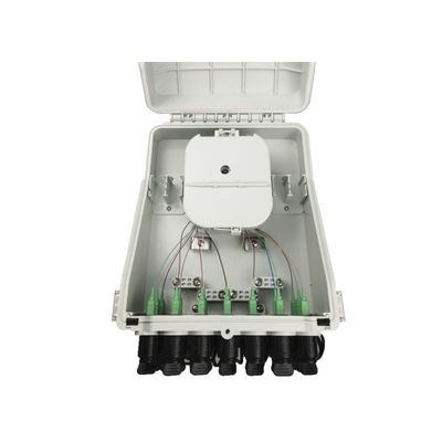 24 cœurs IP65 FTTH monté sur le mur/monté sur les pôles boîte de distribution en fibre optique PC Matériau ABS