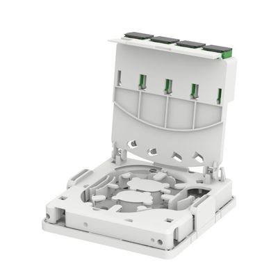 4 ports de prise de fibres intérieures SC montés sur le mur/rail DIN pour le réseau FTTH 5 garanti