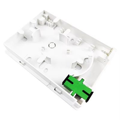 Temps 5 ans 2 cœurs SC APC panneau de prise de fibre optique en plastique pour réseau FTTH
