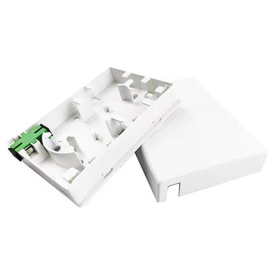 Temps 5 ans 2 cœurs SC APC panneau de prise de fibre optique en plastique pour réseau FTTH