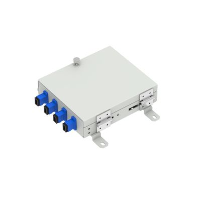 Boîte de terminaux de fibres optiques 4 cœurs SC UPC Type pour la distribution de fibres FTTH en réseau 5