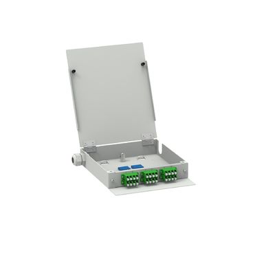 Réseau d'acier laminé à froid ODN Power LC APC de type 12 cœurs Boîte de borne FTTH à fibres optiques
