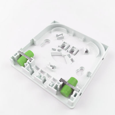 2 cœurs FC APC Panneau de prise de fibre optique en plastique pour le réseau FTTH ODN à densité