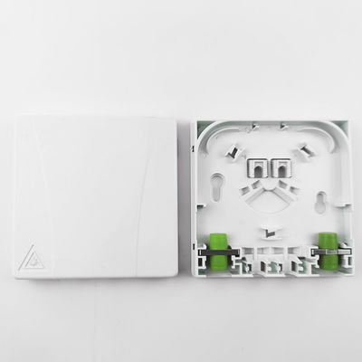 2 cœurs FC APC Panneau de prise de fibre optique en plastique pour le réseau FTTH ODN à densité