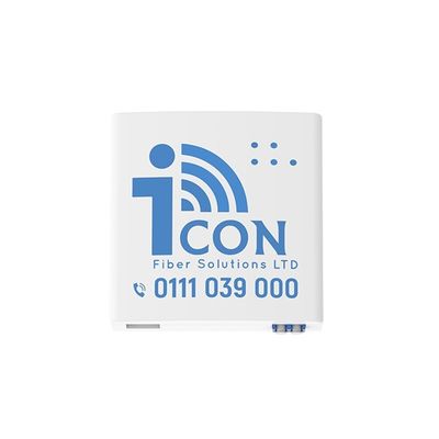 2 cœurs LC UPC panneau de prise de fibre optique en plastique pour l'intérieur dans le réseau FTTH
