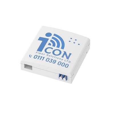 2 cœurs LC UPC panneau de prise de fibre optique en plastique pour l'intérieur dans le réseau FTTH